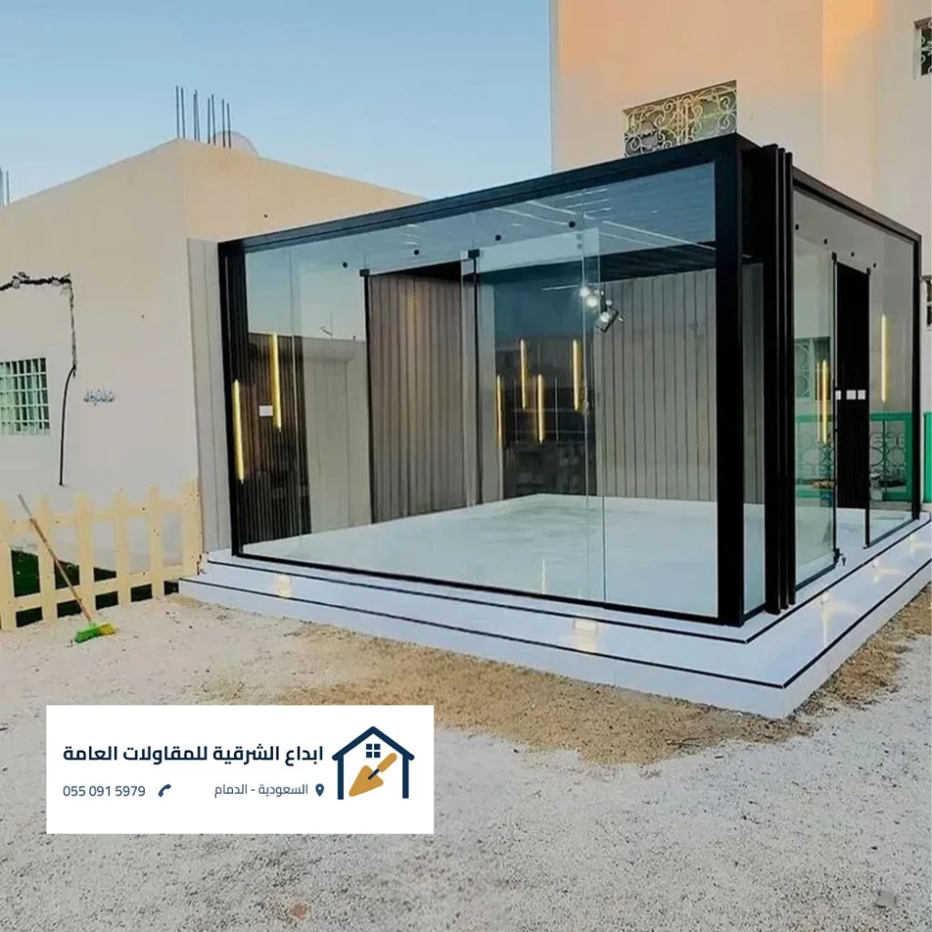 بناء ملاحق وغرف الشرقية للعمالة المنزلية